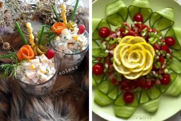 تزیین گوجه گیلاسی به شکل قلب تزیین گوجه برای سالاد کاهو تزیین گوجه ساده تزیین سالاد کاهو در ظرف گرد با خیار و گوجه طرز تهیه گل با گوجه و هویج تزیین گوجه به شکل پروانه تزیین سالاد کاهو و خیار و گوجه و هویج تزیین گوجه به شکل قلب