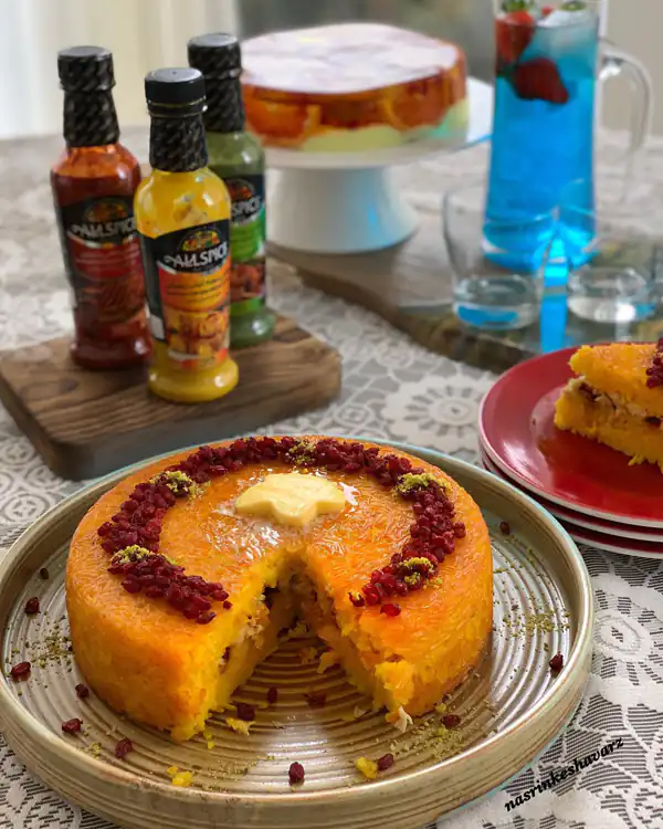 عکس تزیین زرشک پلو