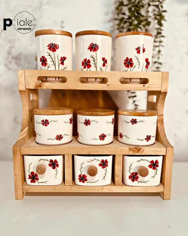 چیدمان روی کابینت آشپزخانه ایرانی