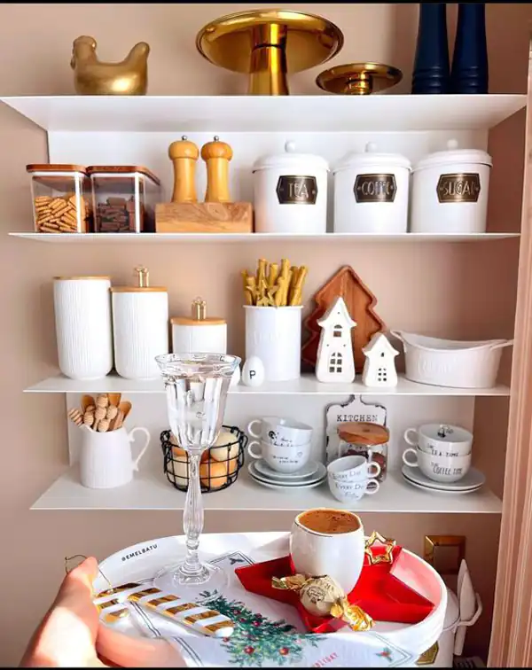 چیدمان روی کابینت عروس