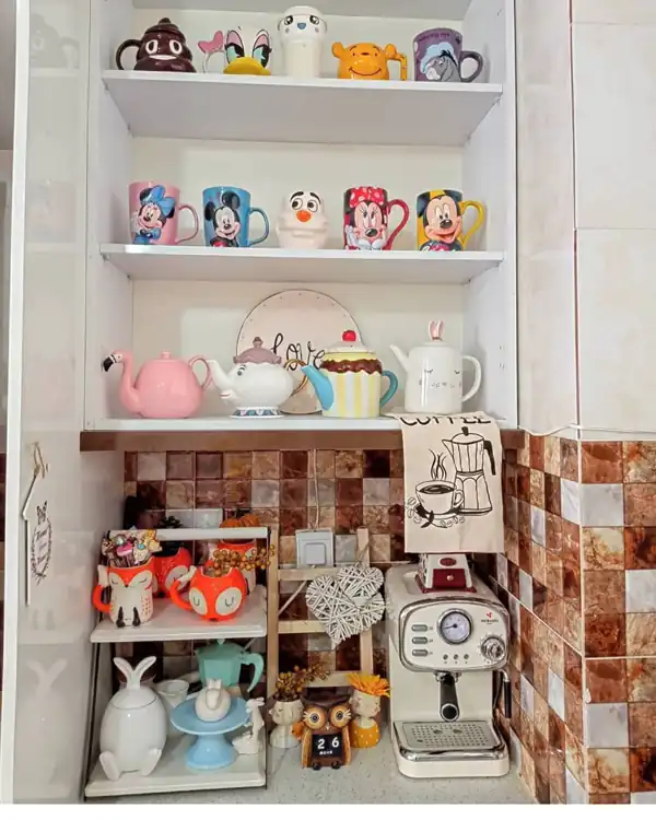 چیدمان روی کابینت عروس