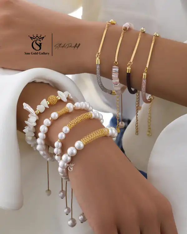 دستبند طلا ساده دخترانه