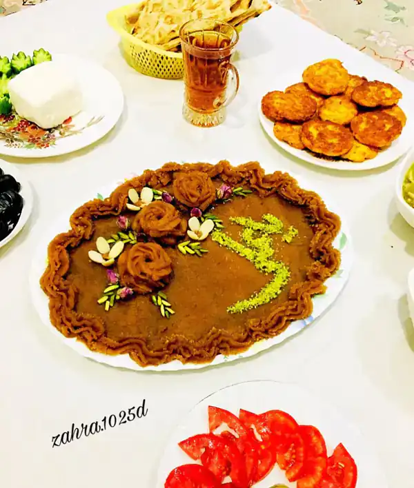 ایده تزیین حلوا
