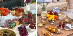 میز عصرانه دورهمی + ایده برای میز عصرانه ساده و شیک