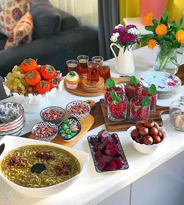 میز عصرانه دورهمی