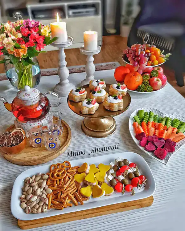 میز عصرانه مهمانی