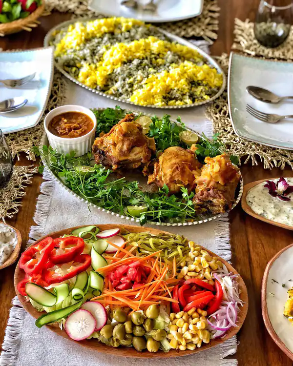 میز شام برای مهمان