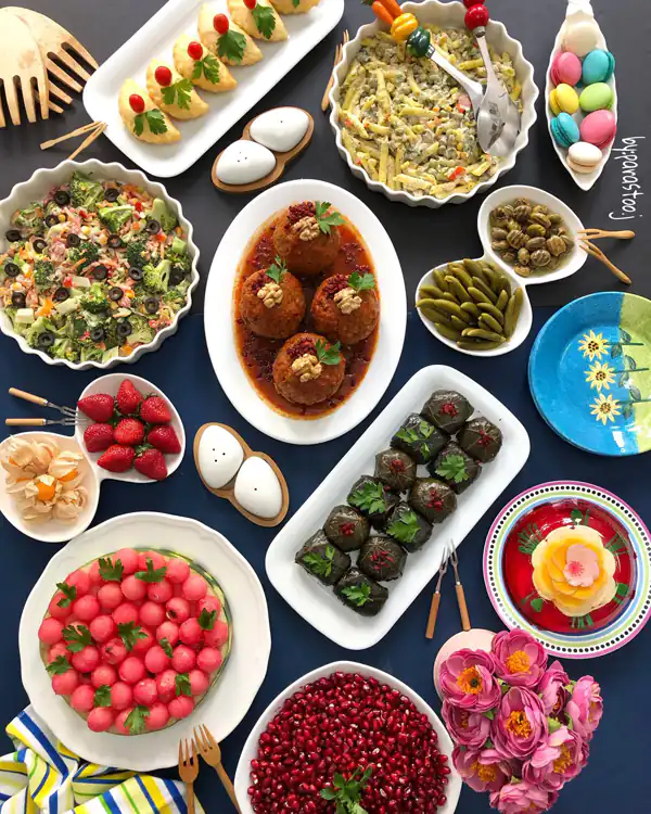 میز شام برای مهمان