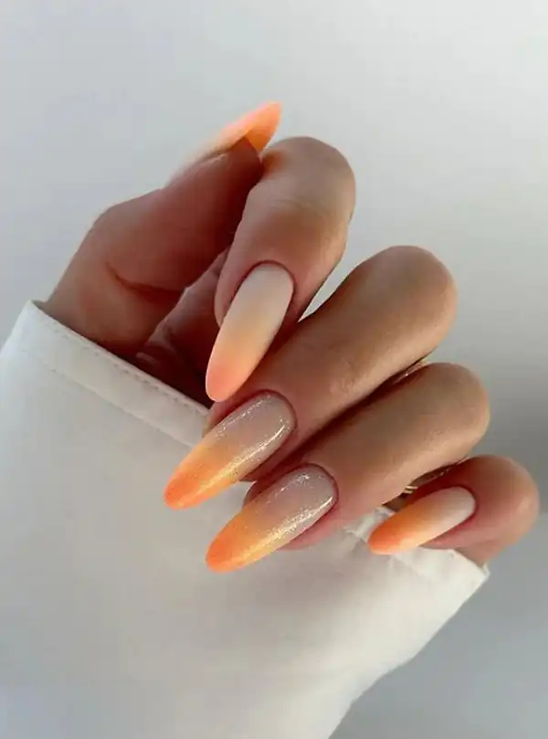 طراحی ناخن آمبره پاییزی