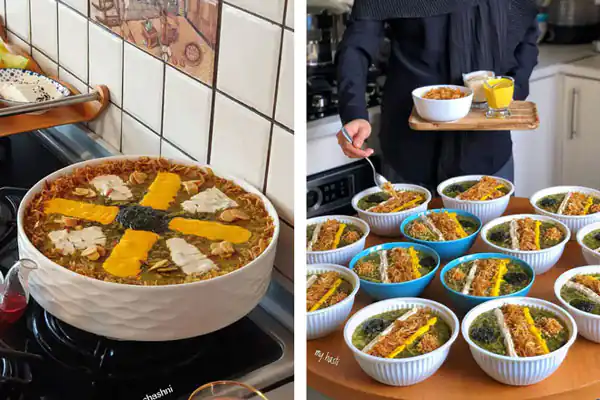 طرز تهیه کشک برای تزیین آش رشته تزیین آش رشته با کشک و پیاز داغ تزیین آش رشته نذری ساده تزیین آش رشته برای مدرسه عکس آش رشته تزیین شده تزیین آش رشته با خلال دندان تزیین اش رشته در ظرف یکبار مصرف تزیین آش رشته با شابلون