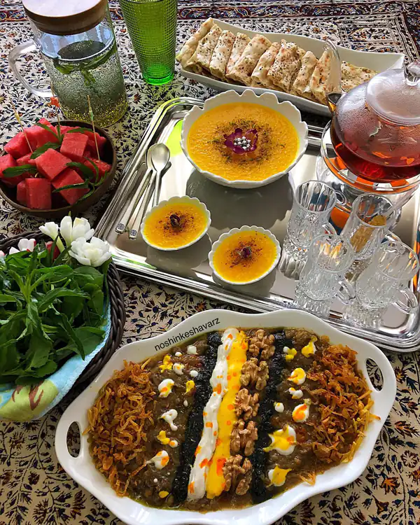 تزیین کشک بادمجان جدید