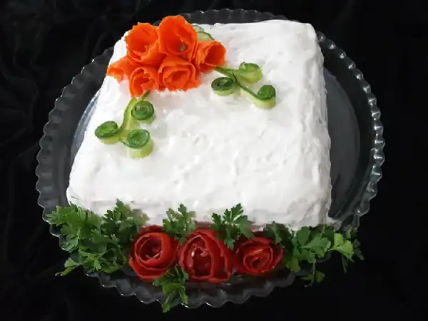 تزیین کیک مرغ برای مهمانی
