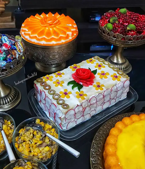 تزیین کیک مرغ برای مهمانی