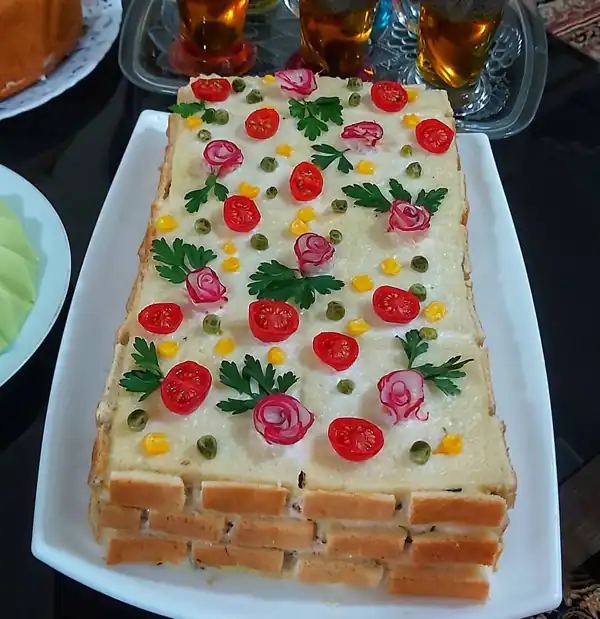تزیین کیک مرغ برای مهمانی