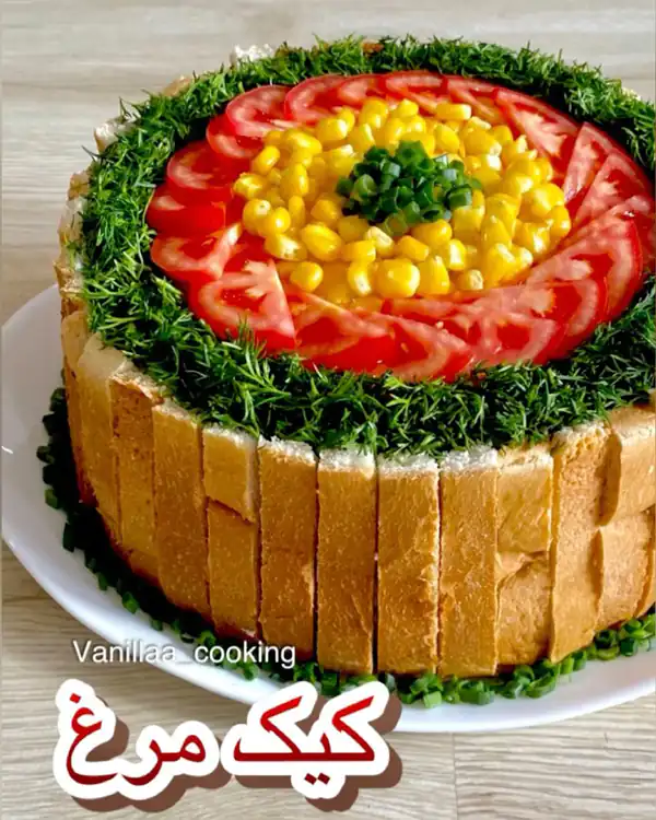 تزیین کیک مرغ برای مهمانی