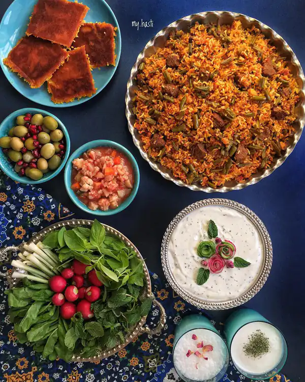 تزیین ماست مجلسی