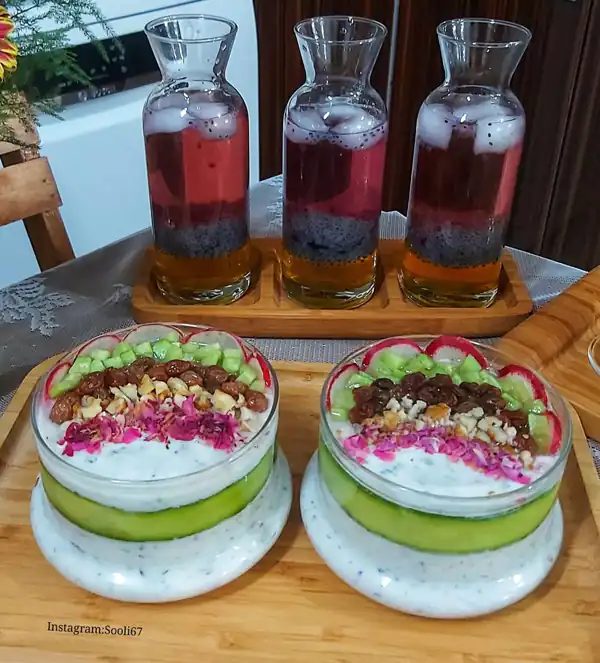 تزیین ماست موسیر