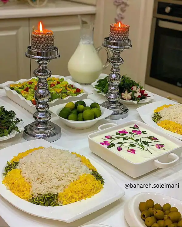 تزیین ماست و خیار مجلسی