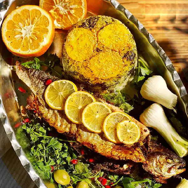 تزیین سبزی پلو مجلسی
