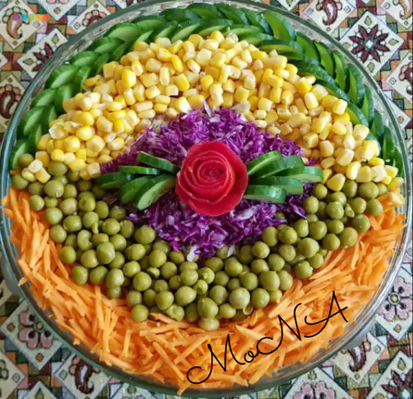تزیین سالاد کاهو جدید