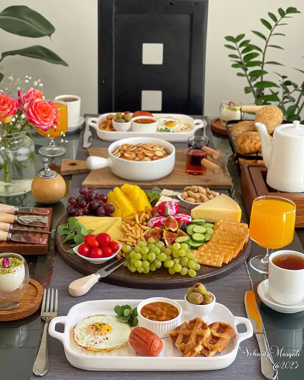 تزیین صبحانه عروس