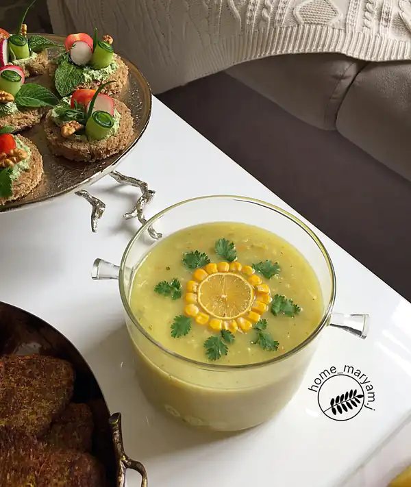 تزیین سوپ برای مهمانی