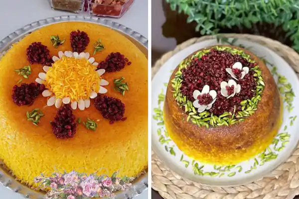 تزیین ته چین برای مدرسه تزیین ته چین مرغ با زرشک تزیین ته چین مرغ مجلسی تزیین ته چین تک نفره تزیین ته چین مرغ برای مدرسه تزیین ته چین با ماست
