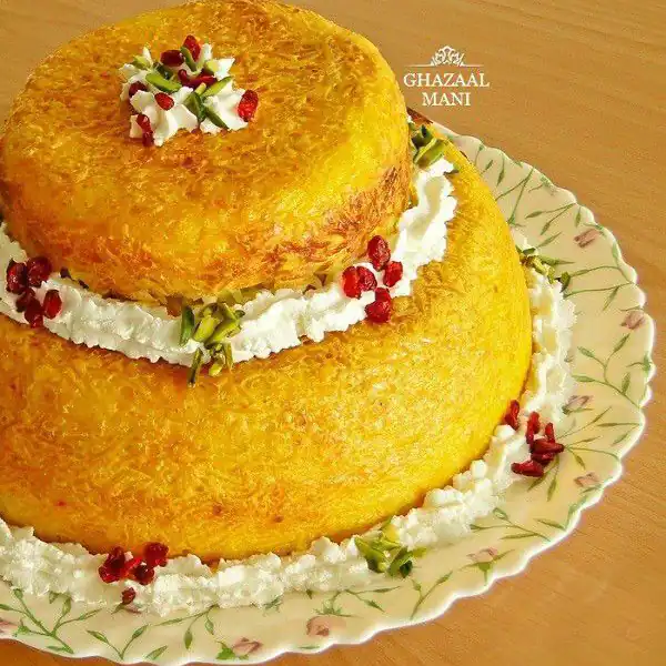 تزیین ته چین گرد