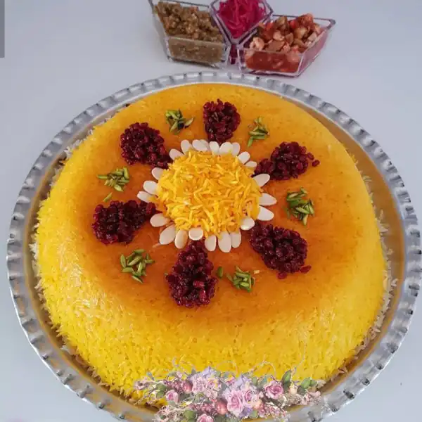 تزیین ته چین گرد