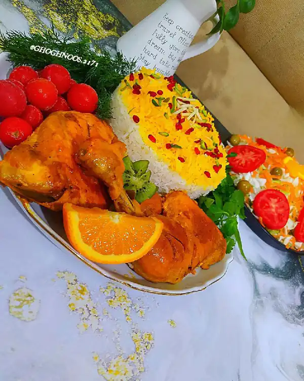 تزیین زرشک پلو برای مهمانی