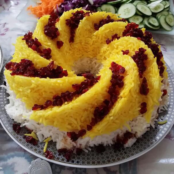 تزیین زرشک پلو ساده