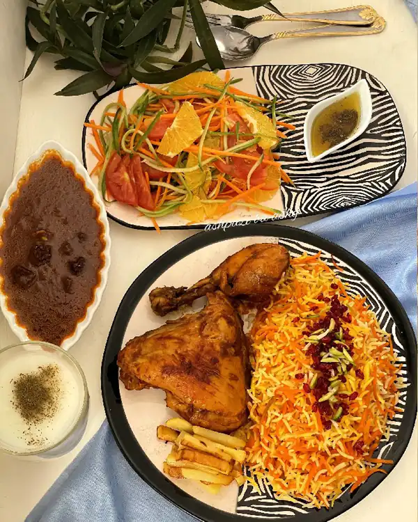 تزیین زرشک پلو ساده