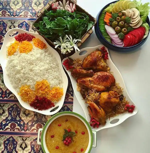 تزیین زرشک پلو ساده