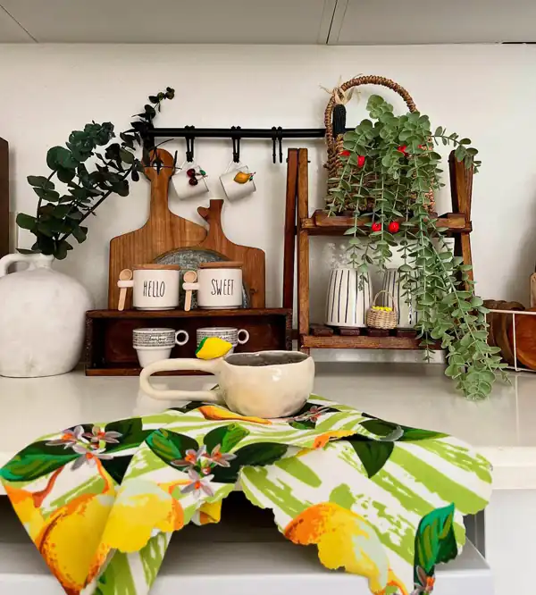 انواع چیدمان روی کابینت