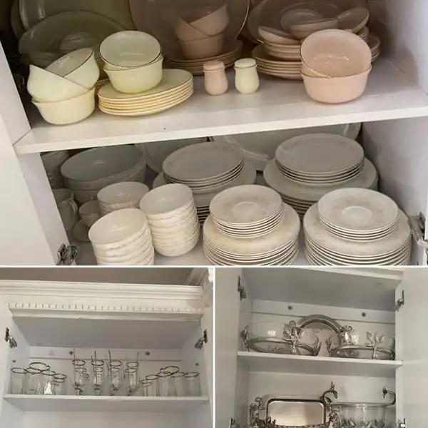 چیدمان کابینت بشقاب