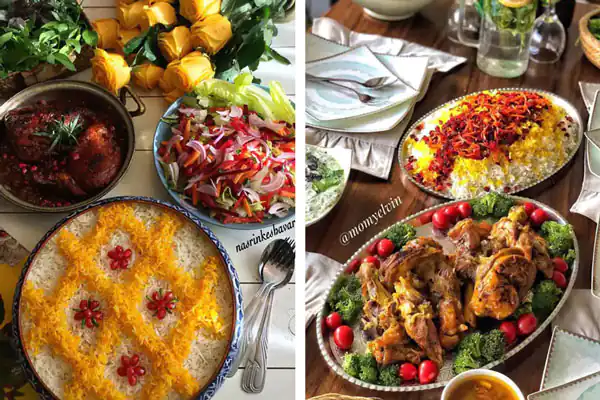 عکس میز شام لاکچری خارجی چیدمان میز شام سلف سرویس میز شام ساده و شیک میز مهمانی عصرانه تزیین میز شام تزیین میز مهمانی ساده
