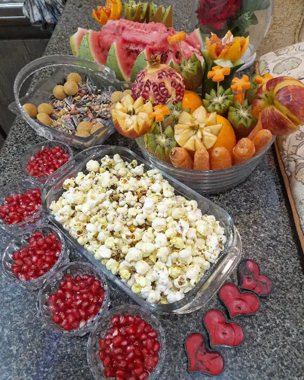 دیزاین شب یلدا عروس