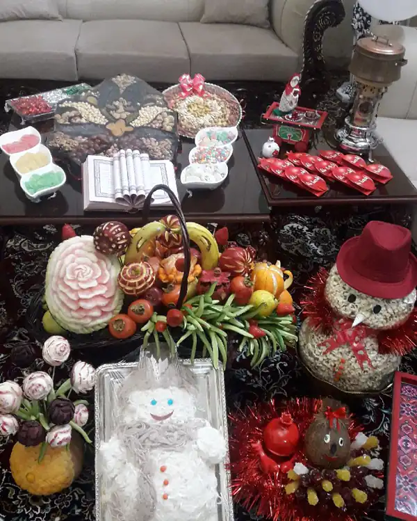 دیزاین شب یلدا برای عروس