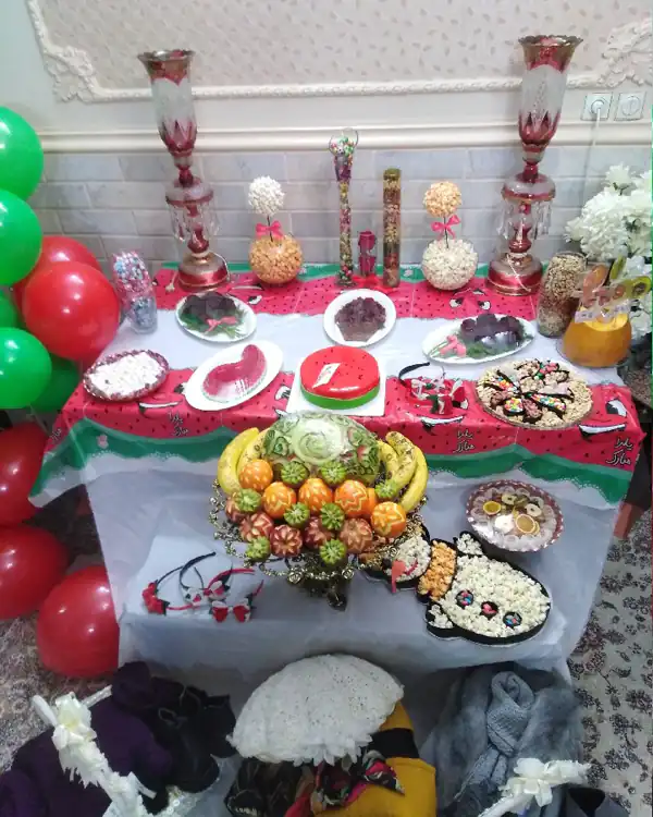 دیزاین شب یلدا برای عروس