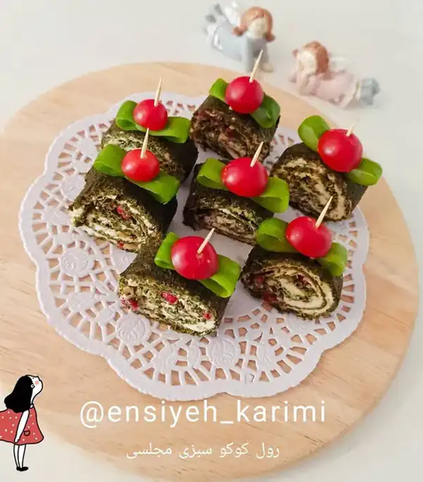 ایده تزیین کوکو سبزی