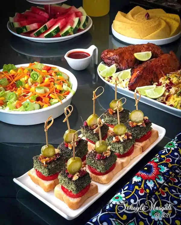ایده تزیین کوکو سبزی