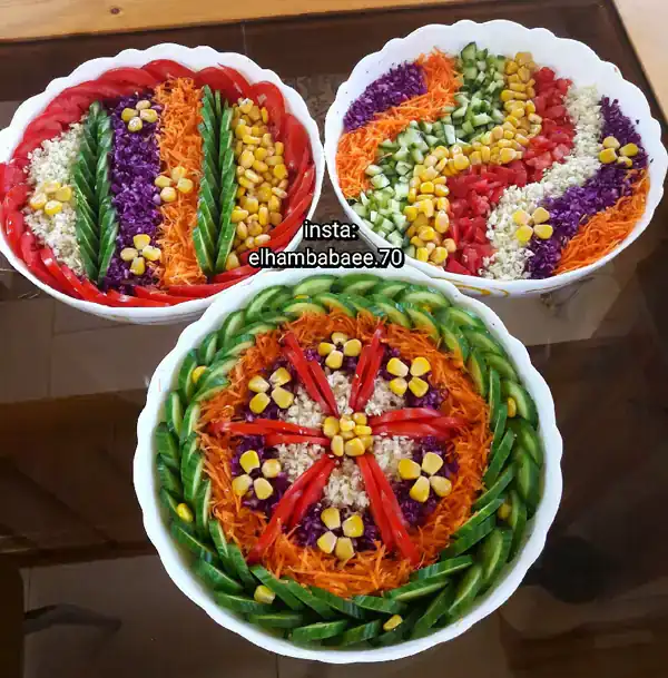 ایده تزیین سالاد فصل