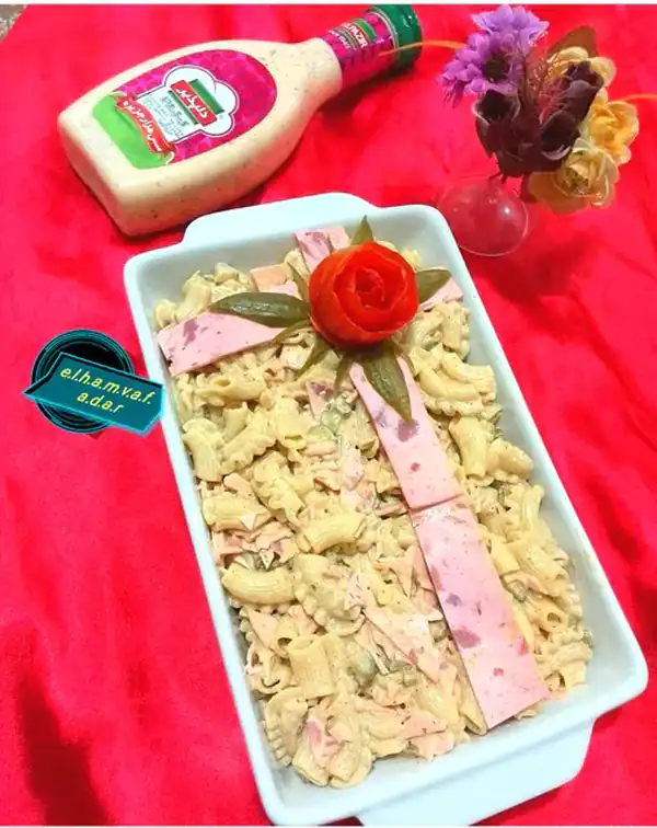 ایده تزیین سالاد ماکارونی