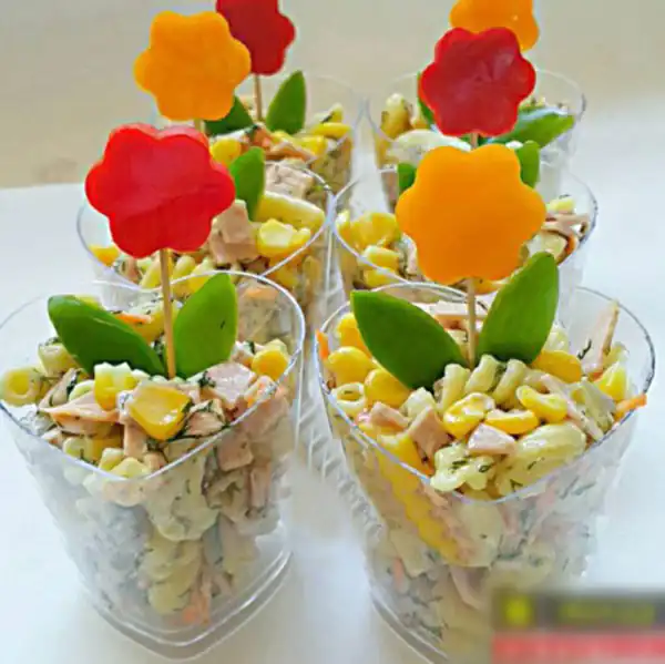ایده تزیین سالاد ماکارونی