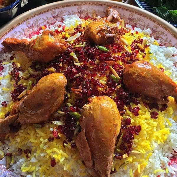 ایده تزیین زرشک پلو