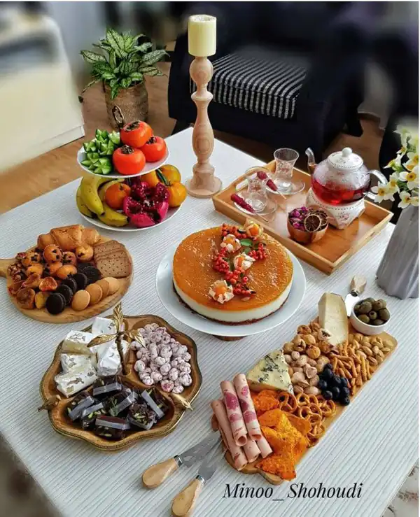 میز عصرانه زیبا