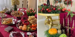 میز شب یلدا لاکچری + ایده های شیک و خاص برای میز یلدایی