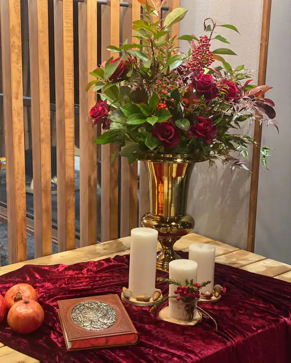 میز شب یلدا ساده