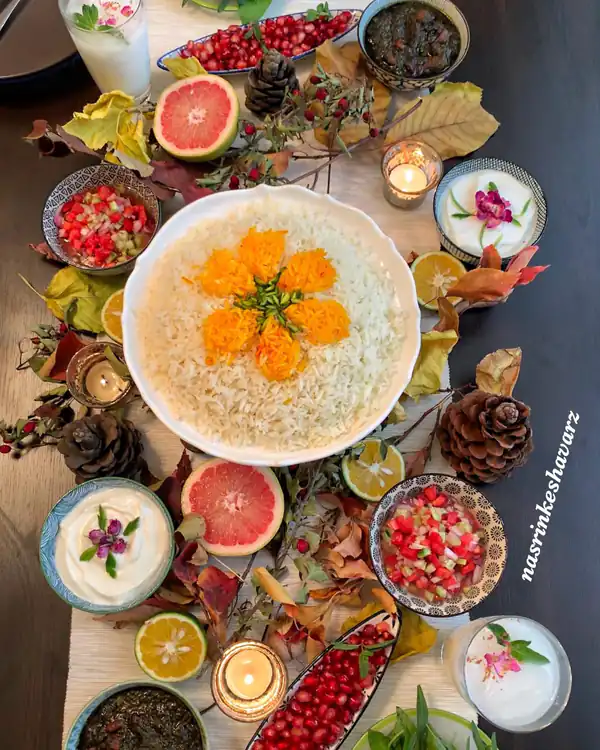 میز شام پاگشای عروس