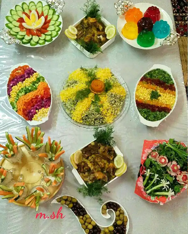 میز شام پاگشای عروس
